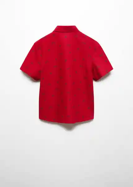 Camisa Dragon Niños Rojo Talla 7 Mango