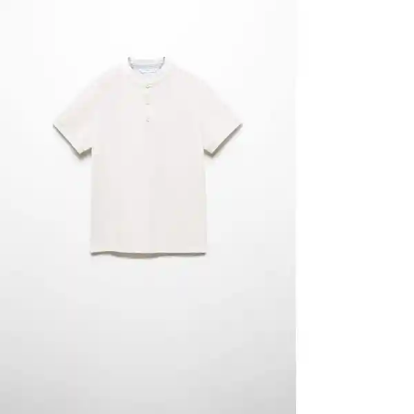 Camisa Polo Hanoi6 Off White Talla 10 Niños Mango