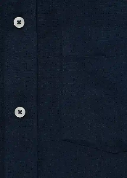 Camisa Avispa Navy Talla L Hombre Mango