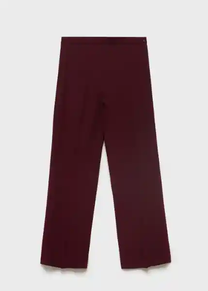 Pantalón Iguana Granate Talla 34 Mujer Mango