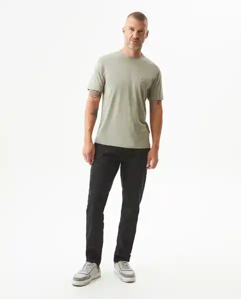 Camiseta Básica Cuello U Verde Myrica Oscuro M Chevignon
