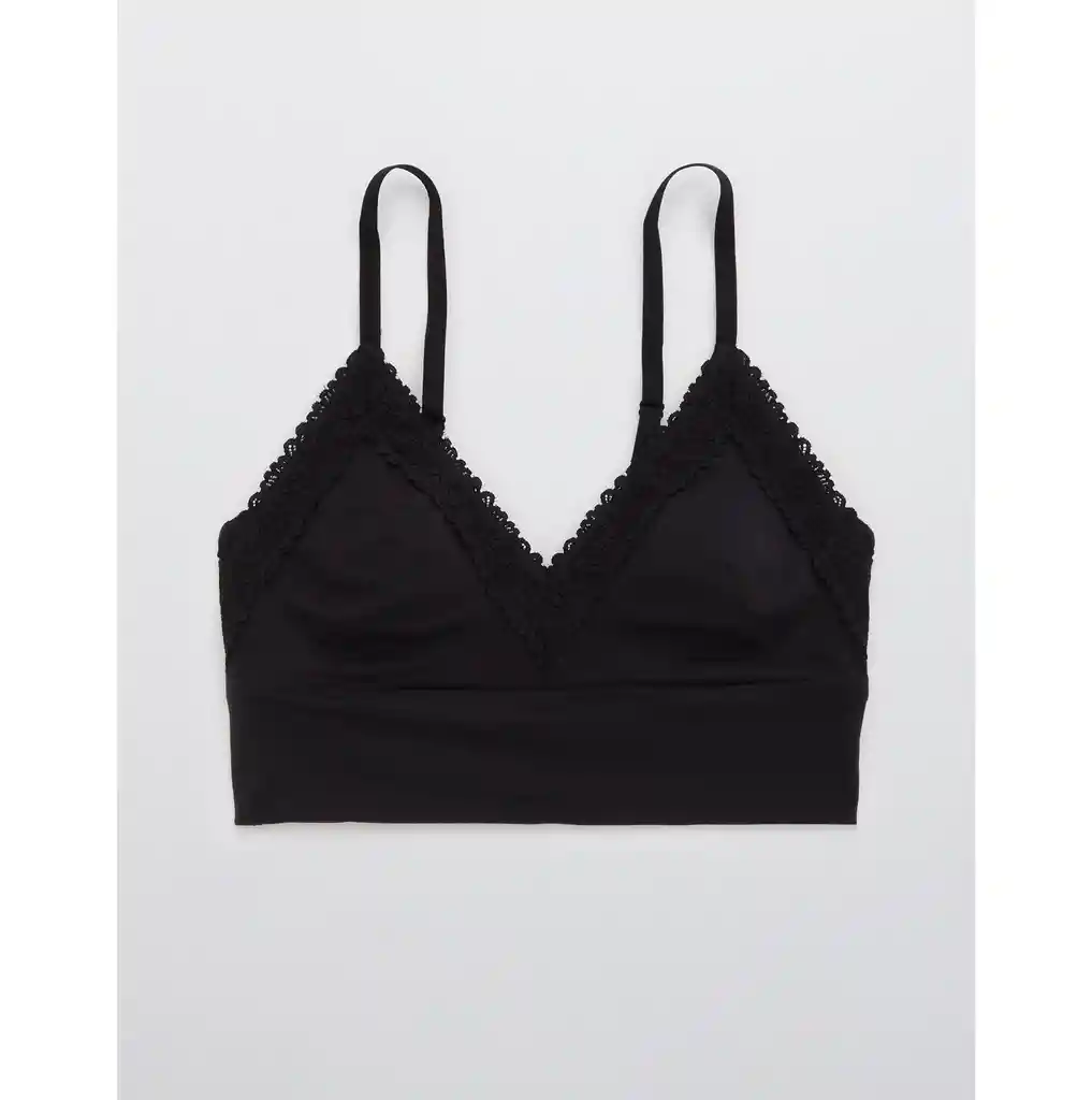 Bralette Negro Talla Large Aerie American Eagle