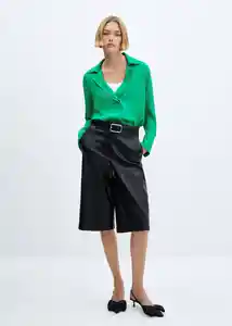 Camisa Monsoon Verde Talla L Mujer Mango