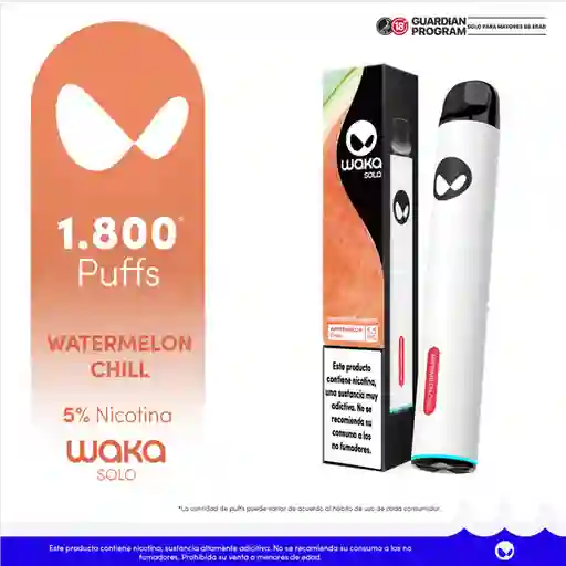 WAKA SOLO  VapeWatermelon Chill-5% 1.800 puff