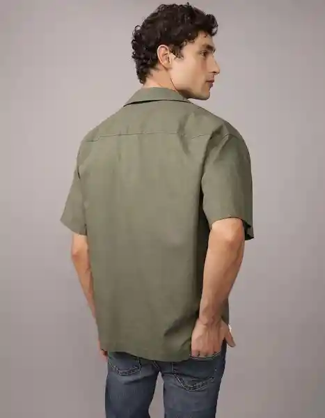 Camisa Hombre Verde Talla LARGE 6325309 American Eagle