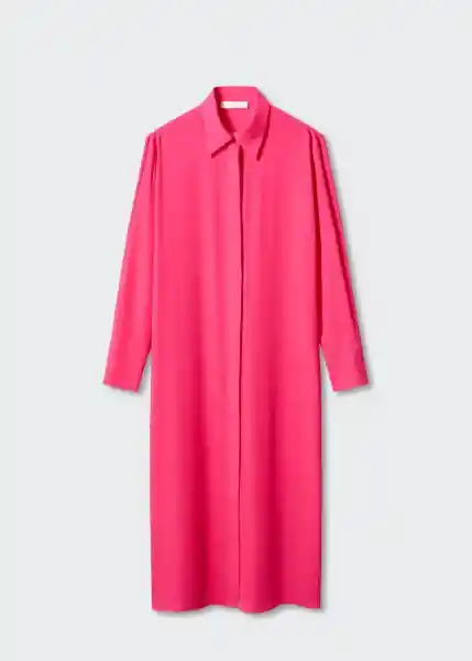 Vestido Tulipa-A Fucsia Talla S Mujer Mango