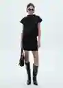 Falda Texas Negro Talla S Mujer Mango