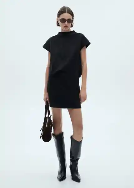 Falda Texas Negro Talla S Mujer Mango