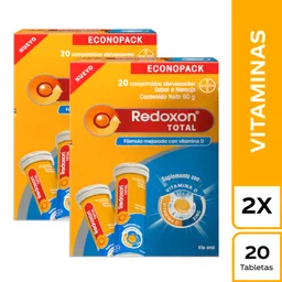 Redoxon Total Tableta Efervescente (Vitamina C + Zinc + Vitamina D)