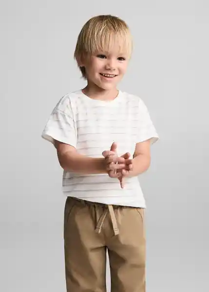 Pantalón Cord7 Camel Talla 66 Niños Mango