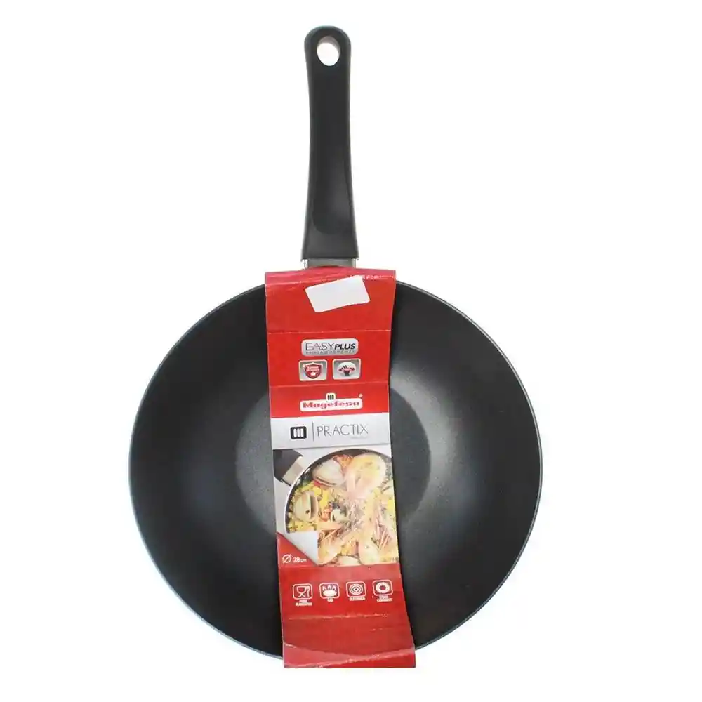 Mageflón Sartén Wok Practix Aluminio Anodizado 28 cm