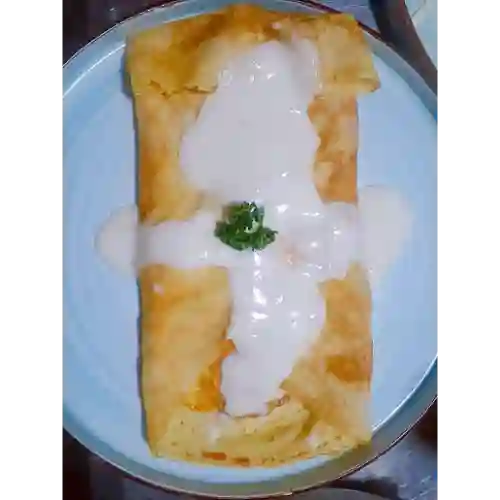 Crepe de Pollo y Crema Blanca