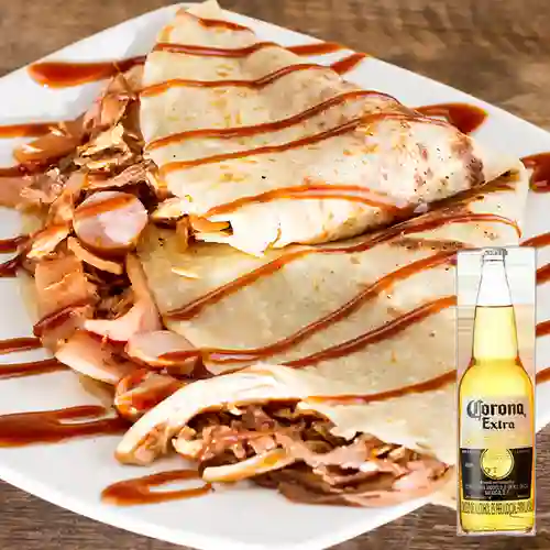 Combo Crepe Estaciones + Corona 330 ml