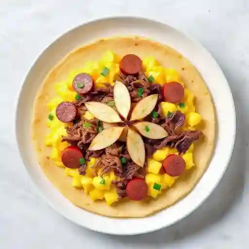 Huevos Criollos con Arepa