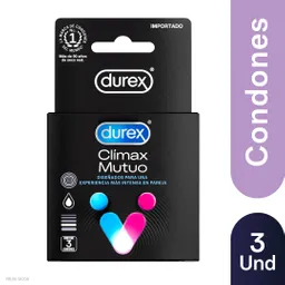 Durex Condón Climax Mutuo x 3 unds