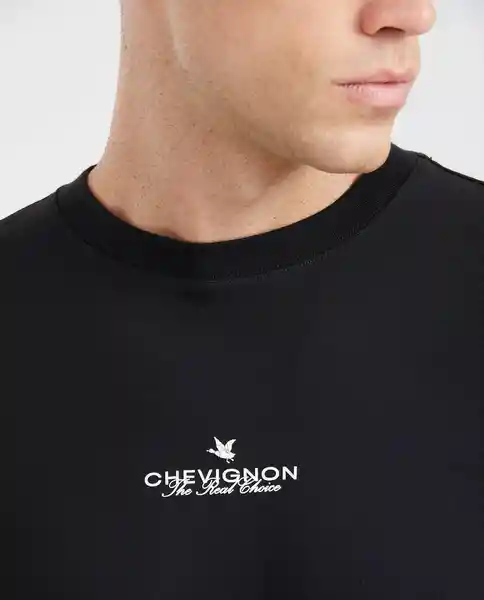 Camiseta Duck Graphic Negro Sombrío Ultra Oscuro T S Chevignon