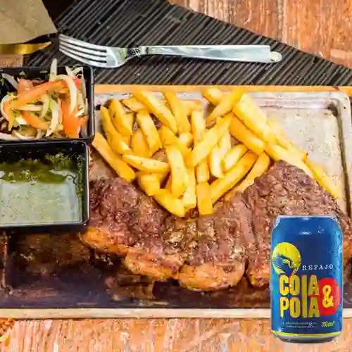 Combo Churrasco + Refajo Cola & Pola Lta 330ml