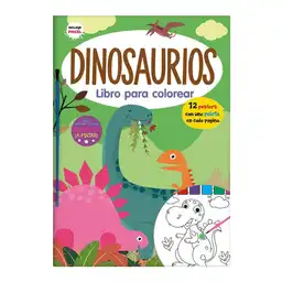 Libro Para Colorear Acuarela Dinosaurio - Mammoth