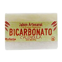 Blofarma Jabón Artesanal Bicarbonato Caléndula con Aceites Vegetales