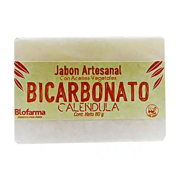 Blofarma Jabón Artesanal Bicarbonato Caléndula con Aceites Vegetales