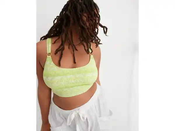 American Eagle Bralette Sin Costura Menta Vibrante Medium