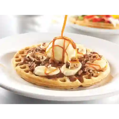 Waffle Arequipe y Banano