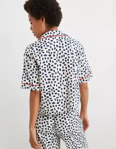 Camisa Pijama Aerie Negro Talla XS American Eagle 27821286