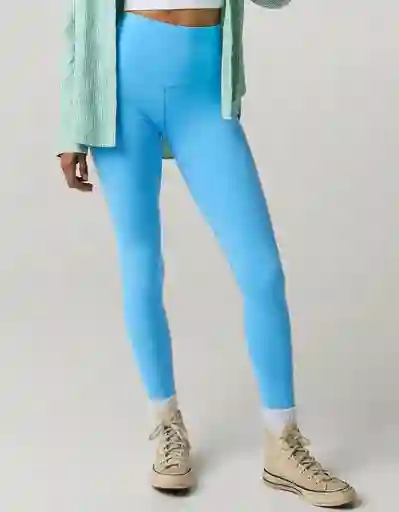 Leggings Mujer Azul Talla: MED REG Aerie 6018519 American Eagle