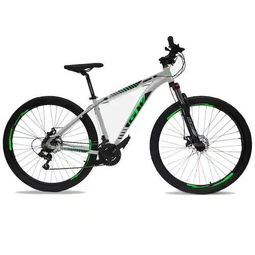 Gw Bicicleta Zebra Rin29 Integradas Gris Verde L