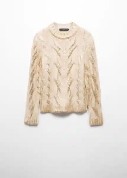 Jersey Dora Oro Talla S Mujer Mango