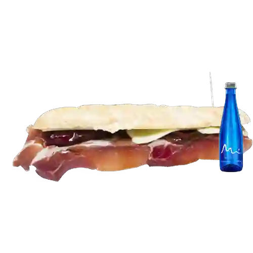 Combo Jamón Serrano + Manatial Sin Gas 500ML
