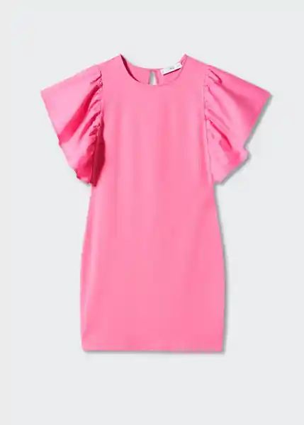 Vestido Codina Fucsia Talla L Mujer Mango