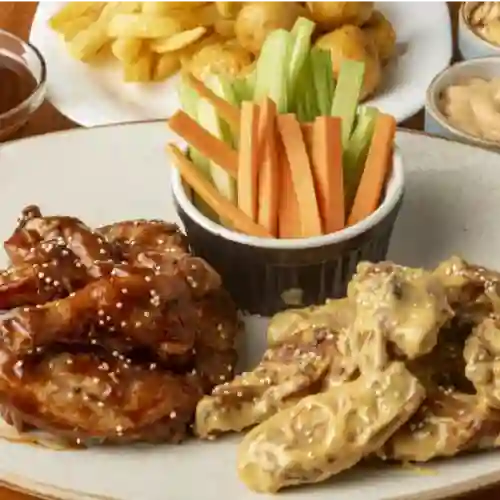16 Piezas de Alitas Mas Gaseosa Litro