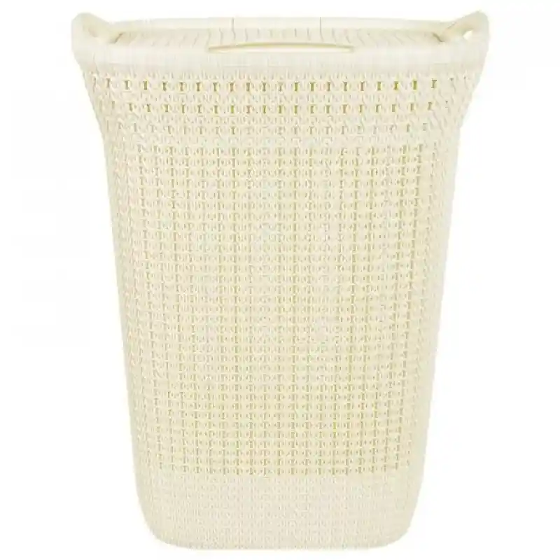 Curver Cesta de Ropa Knit Blanco 57 L 228391