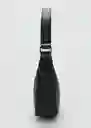 Bolso M Poma Negro Talla 99 Mujer Mango