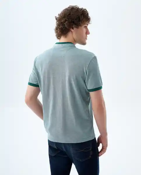 Camiseta Hombre Verde Talla M 809F008 Americanino