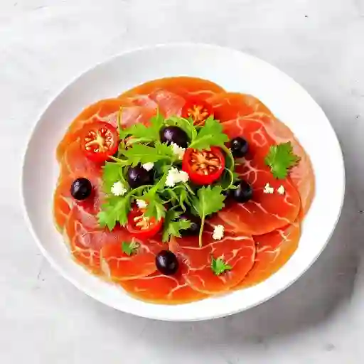 Carpaccio de salmón