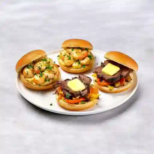Arepa Sliders Surf & Turf (Para 2)