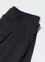 Bermuda Paco Negro Talla M Mujer Mango