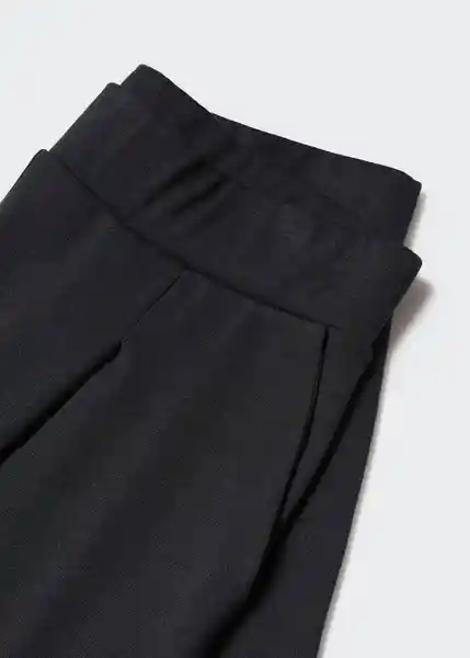 Bermuda Paco Negro Talla M Mujer Mango