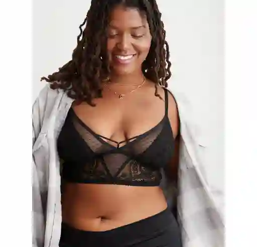 Bralette Negro Paisley Small American Eagle