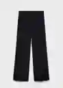 Pantalón Iguana Negro Talla 36 Mujer Mango