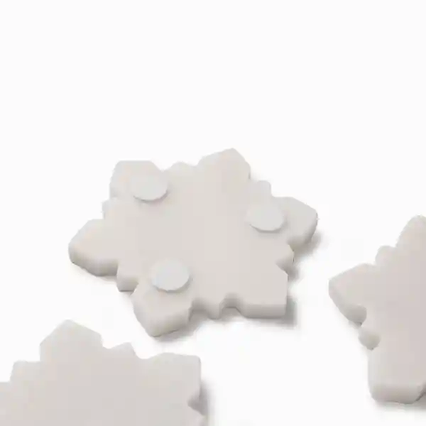 Set Porta Vaso Snowflake Mármol Ambiente Gourmet