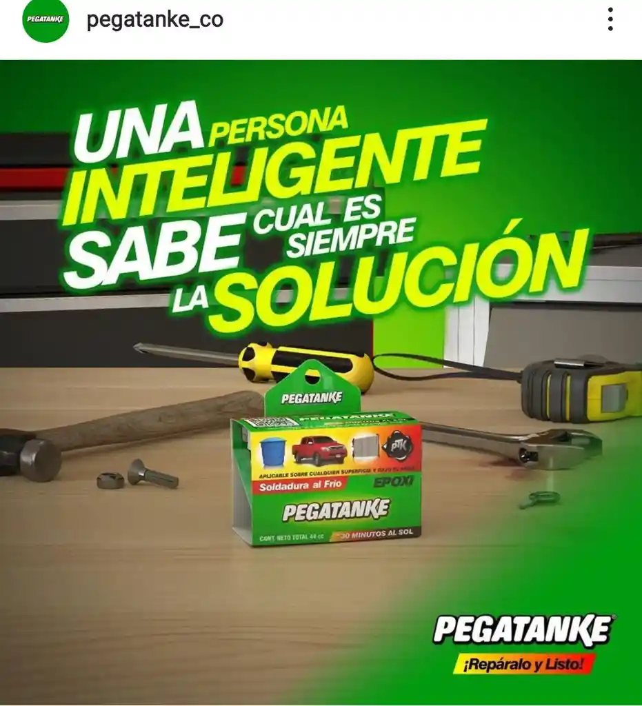 Pegamento Epoxico Extra Fuerte Pegatanke (negro)