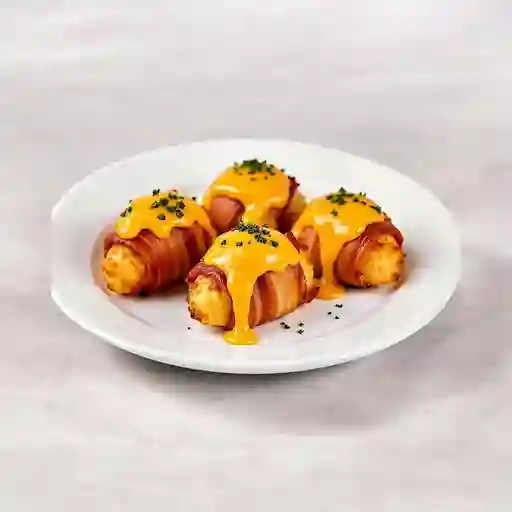 Deditos De Queso Con Tocineta Y Papa Francesa