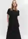 Vestido Gisal Negro Talla S Mujer Mango