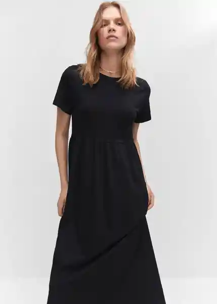 Vestido Gisal Negro Talla S Mujer Mango