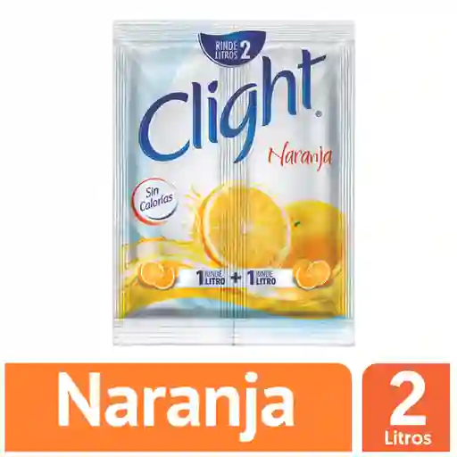Clight Bebida en Polvo Sin Calorías Sabor Naranja Sobre 14 g