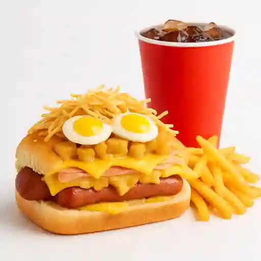 Hot dog hawaiano en combo