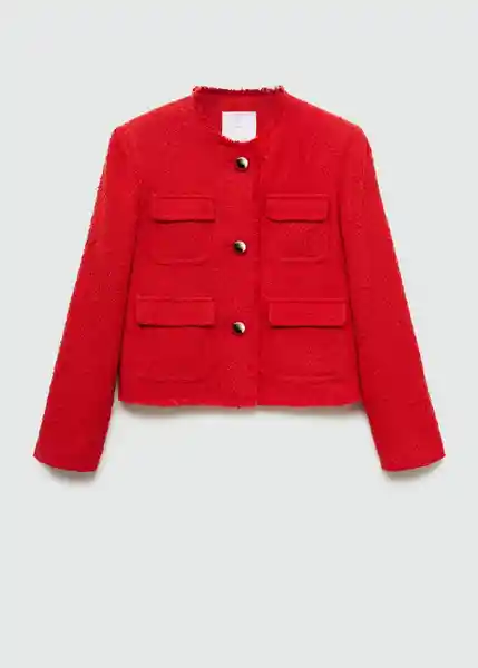 Chaqueta Wintour Rojo Talla XS Mujer Mango